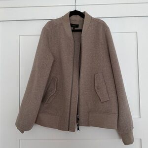 Quince Double Face Boiled Wool Bomber Jacket - M